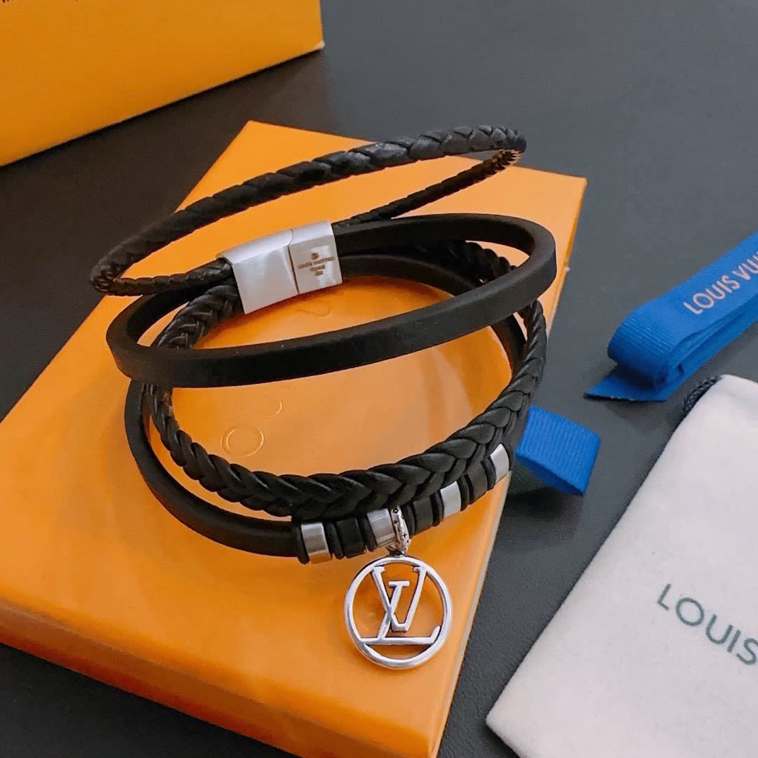 Louis Vuitton Leather Bracelet